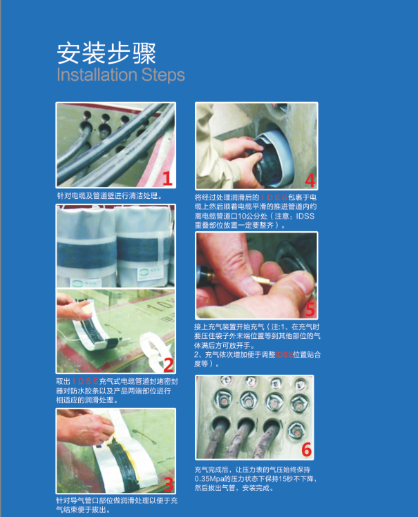 充氣式電纜封堵裝置